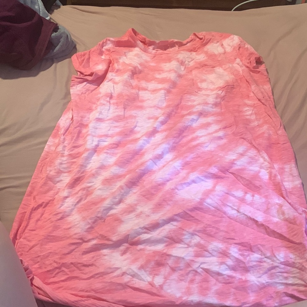 Pink gap T-shirt dress.